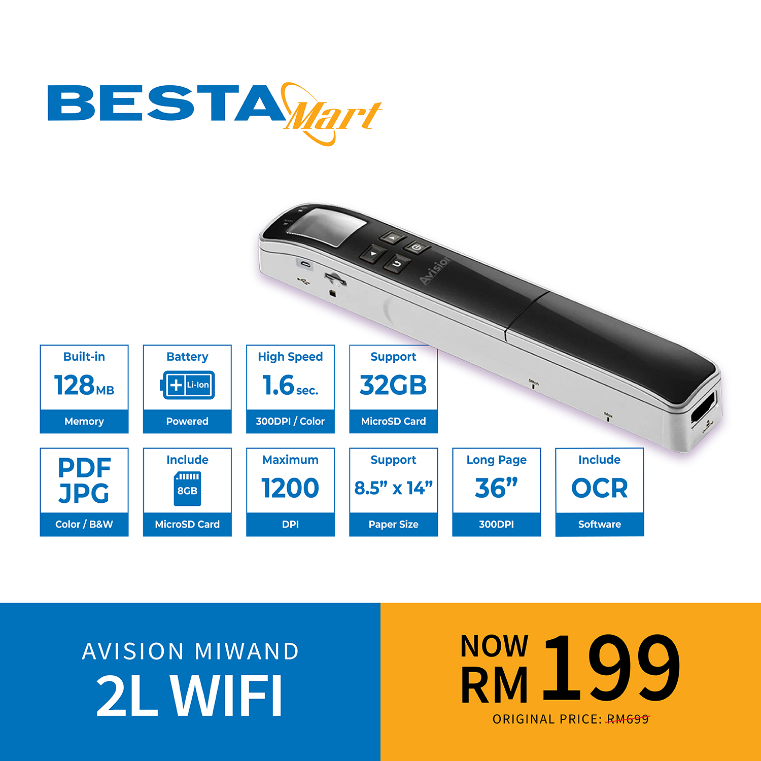 Avision MiWand 2L WiFi