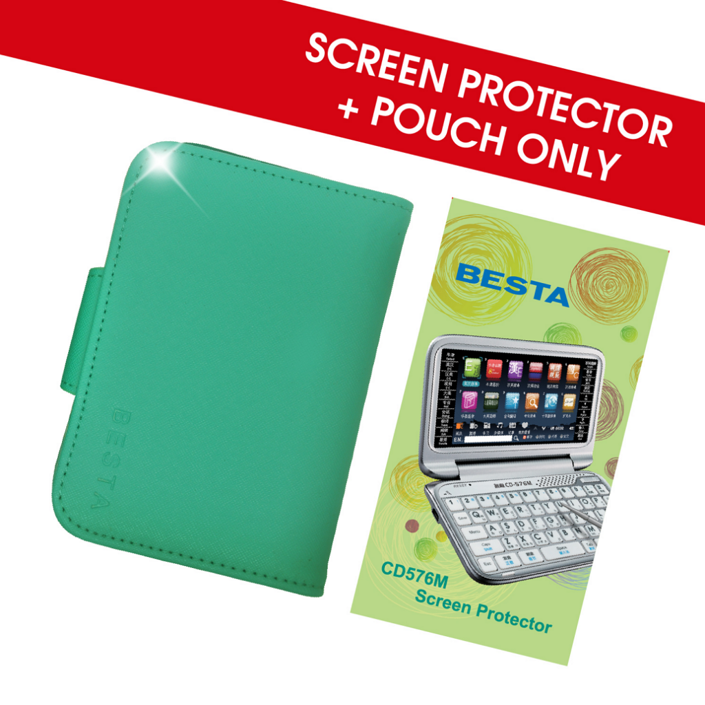 Pouch+Screen Protector for Besta Electronic Dictionary CD575M / CD575M