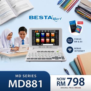 [SPECIAL PACKAGE] MD881 (FREE LEARNING CARD + SCREEN PROTECTOR)